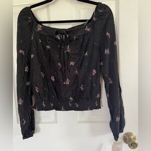 Black Peasant style shirt